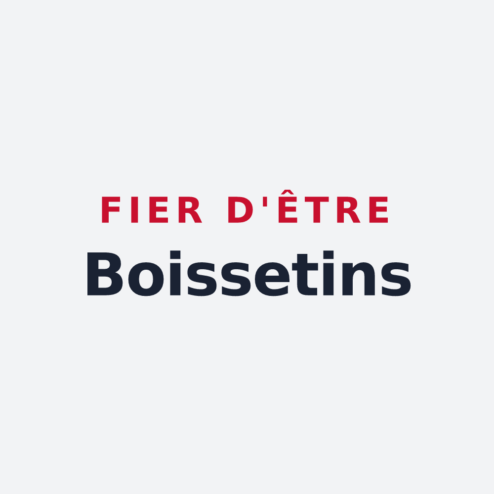 Poster « Fier d'être Boissetins » — design pour Boissets