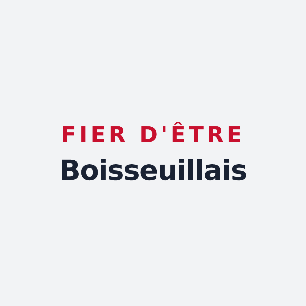 Poster « Fier d'être Boisseuillais » — design pour Boisseuil