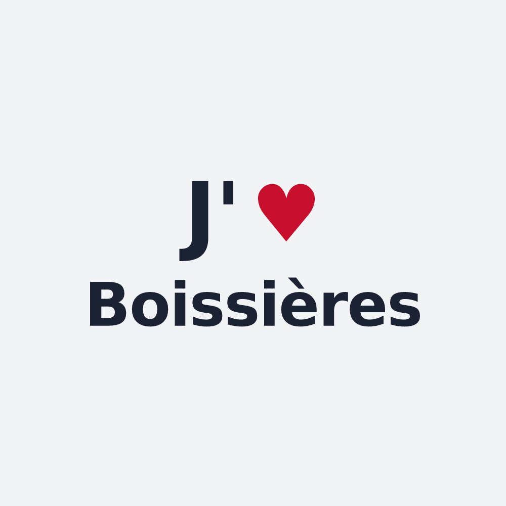 Poster personnalisé Boissières — design J'aime Boissières