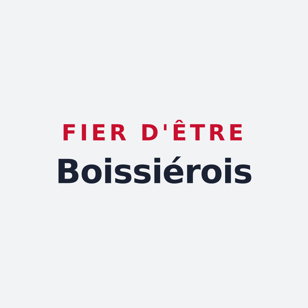 Poster « Fier d'être Boissiérois » — design pour Boissières