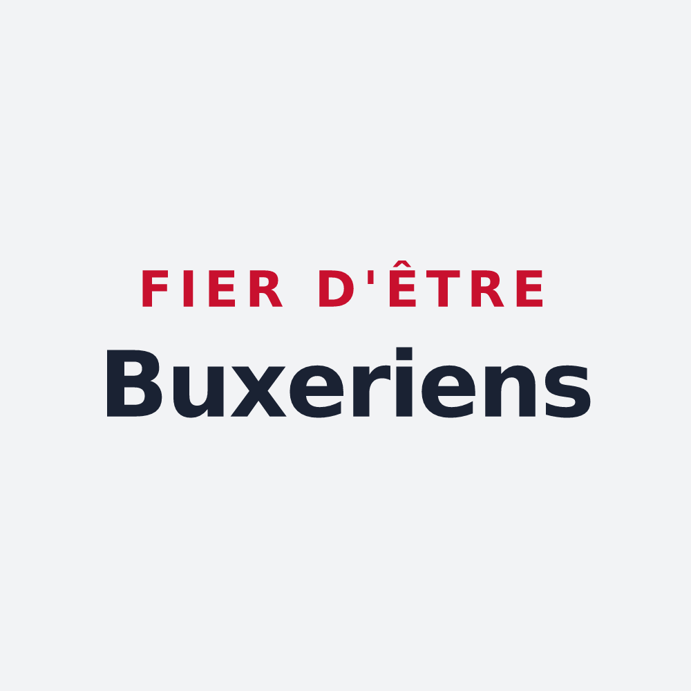 Poster « Fier d'être Buxeriens » — design pour Boissy-l'Aillerie