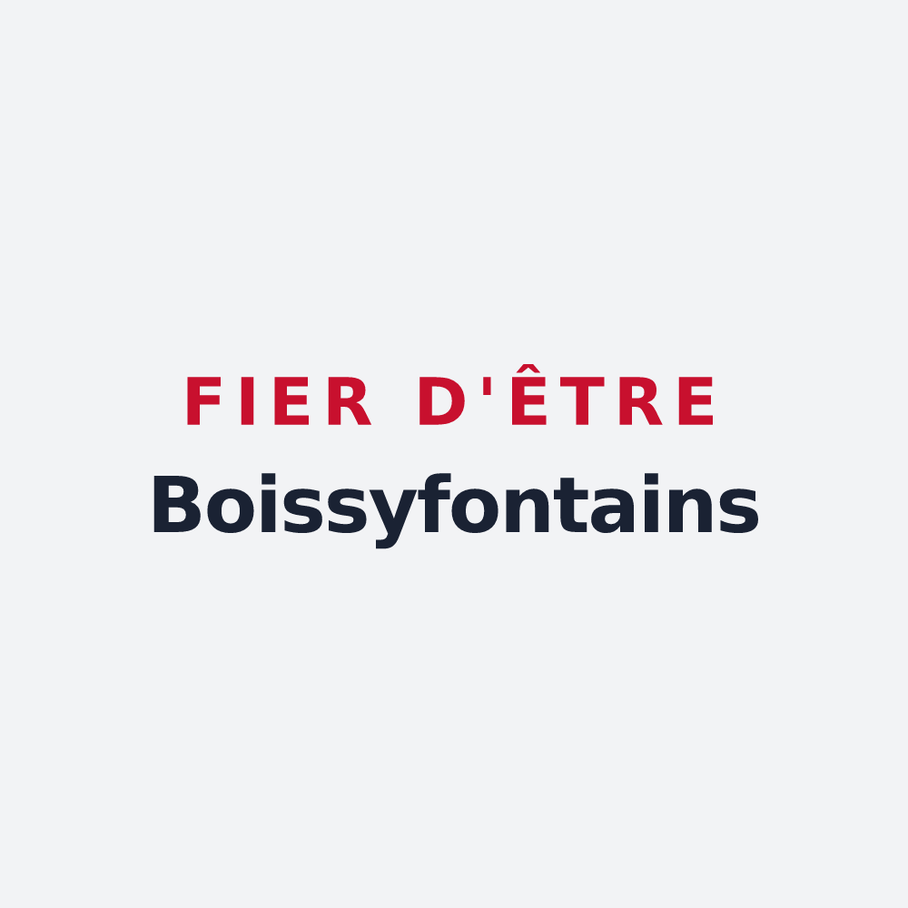 Poster « Fier d'être Boissyfontains » — design pour Boissy-le-Repos