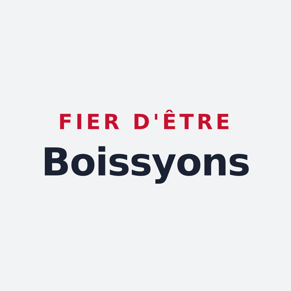 Poster « Fier d'être Boissyons » — design pour Boissy-le-Sec