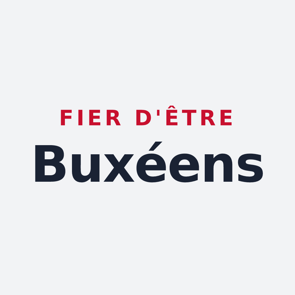 Poster « Fier d'être Buxéens » — design pour Boissy-sous-Saint-Yon