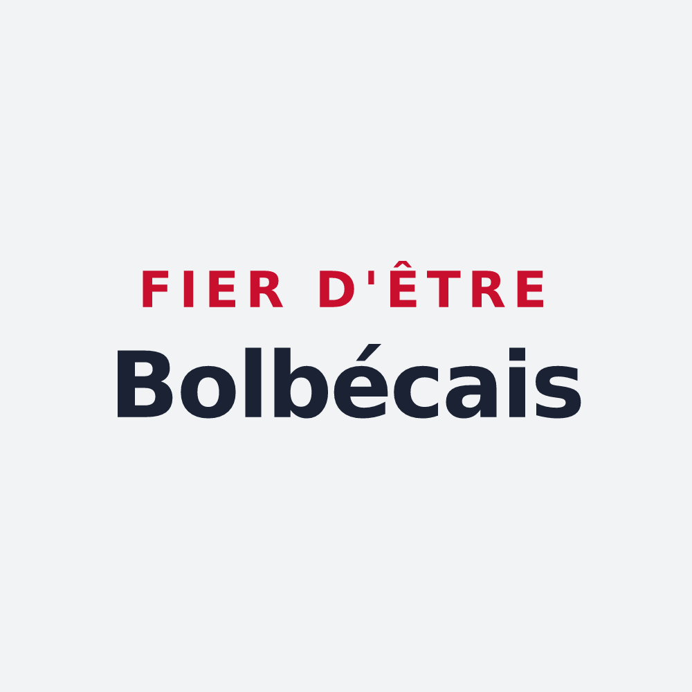 Poster « Fier d'être Bolbécais » — design pour Bolbec