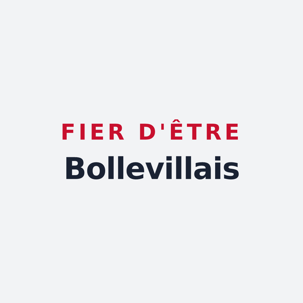 Poster « Fier d'être Bollevillais » — design pour Bolleville