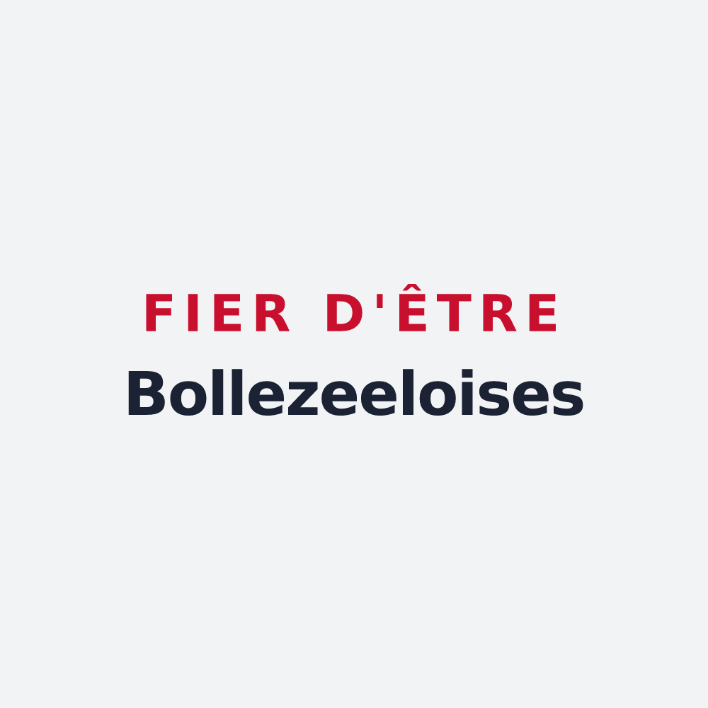 Poster « Fier d'être Bollezeeloises » — design pour Bollezeele