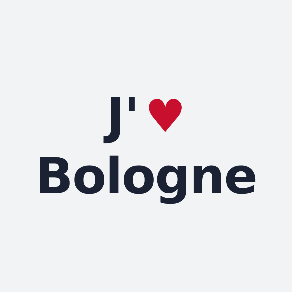 Poster personnalisé Bologne — design J'aime Bologne