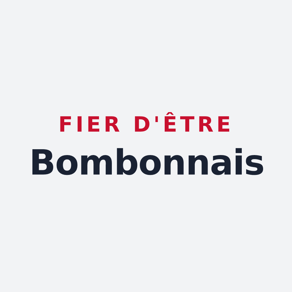 Poster « Fier d'être Bombonnais » — design pour Bombon