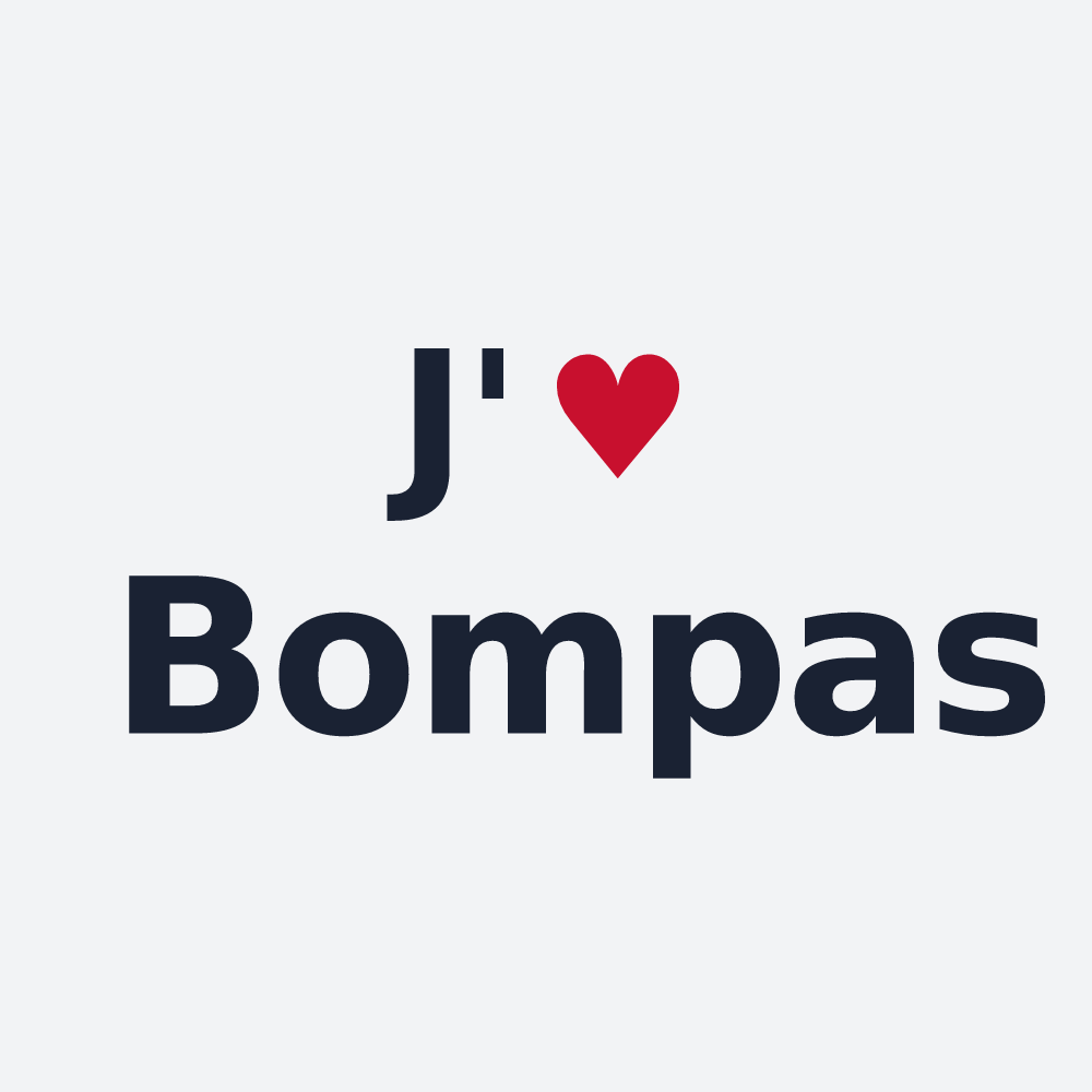 Poster personnalisé Bompas — design J'aime Bompas