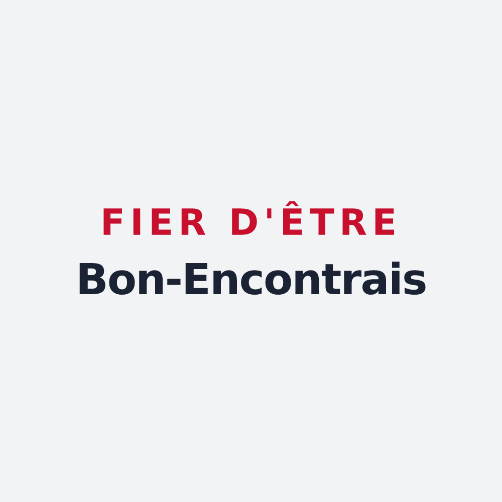 Poster « Fier d'être Bon-Encontrais » — design pour Bon-Encontre