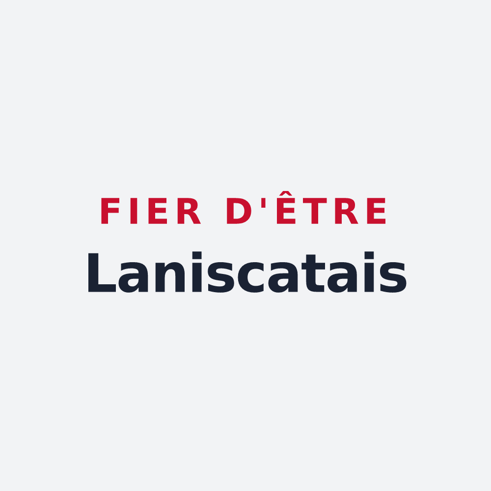 Poster « Fier d'être Laniscatais » — design pour Bon Repos sur Blavet