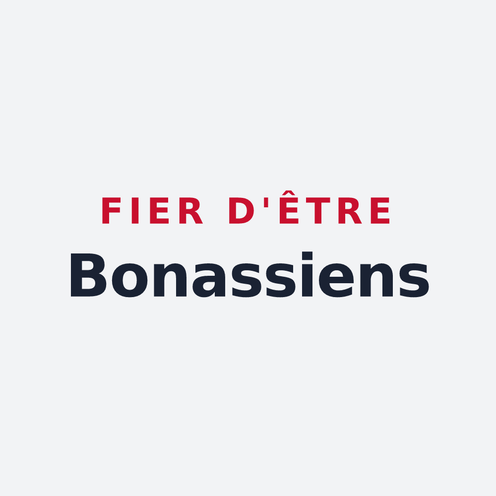 Poster « Fier d'être Bonassiens » — design pour Bonas