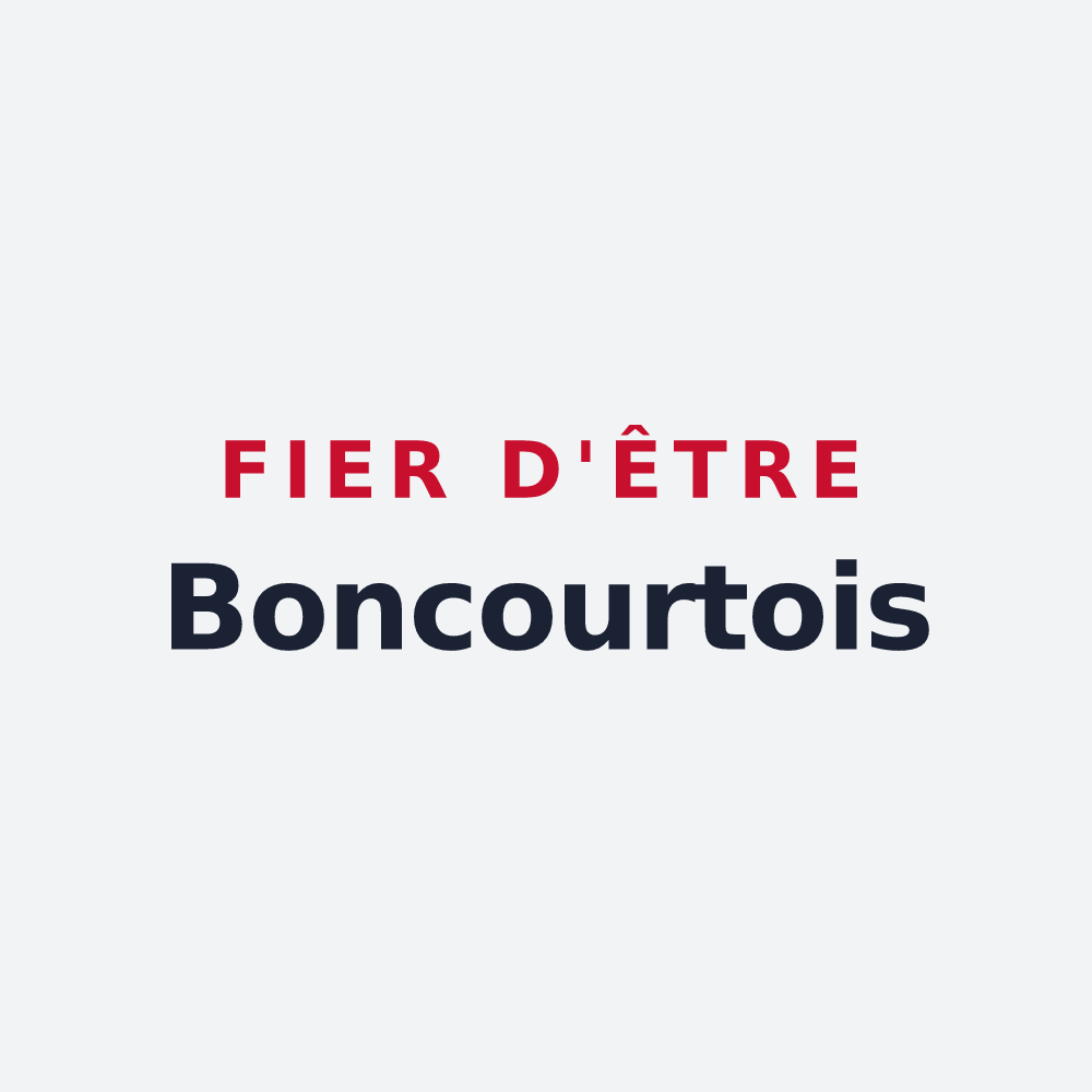Poster « Fier d'être Boncourtois » — design pour Boncourt