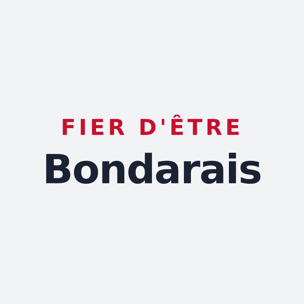 Poster « Fier d'être Bondarais » — design pour Bondaroy