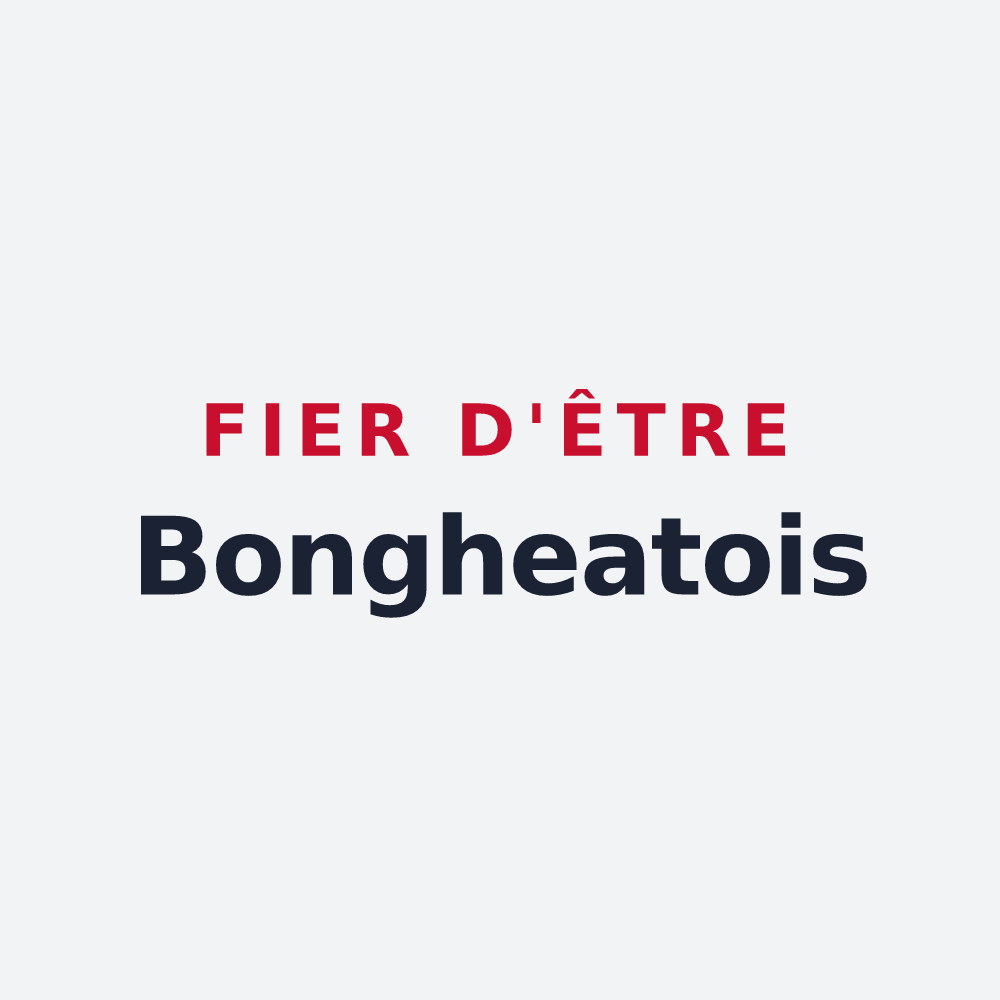 Poster « Fier d'être Bongheatois » — design pour Bongheat