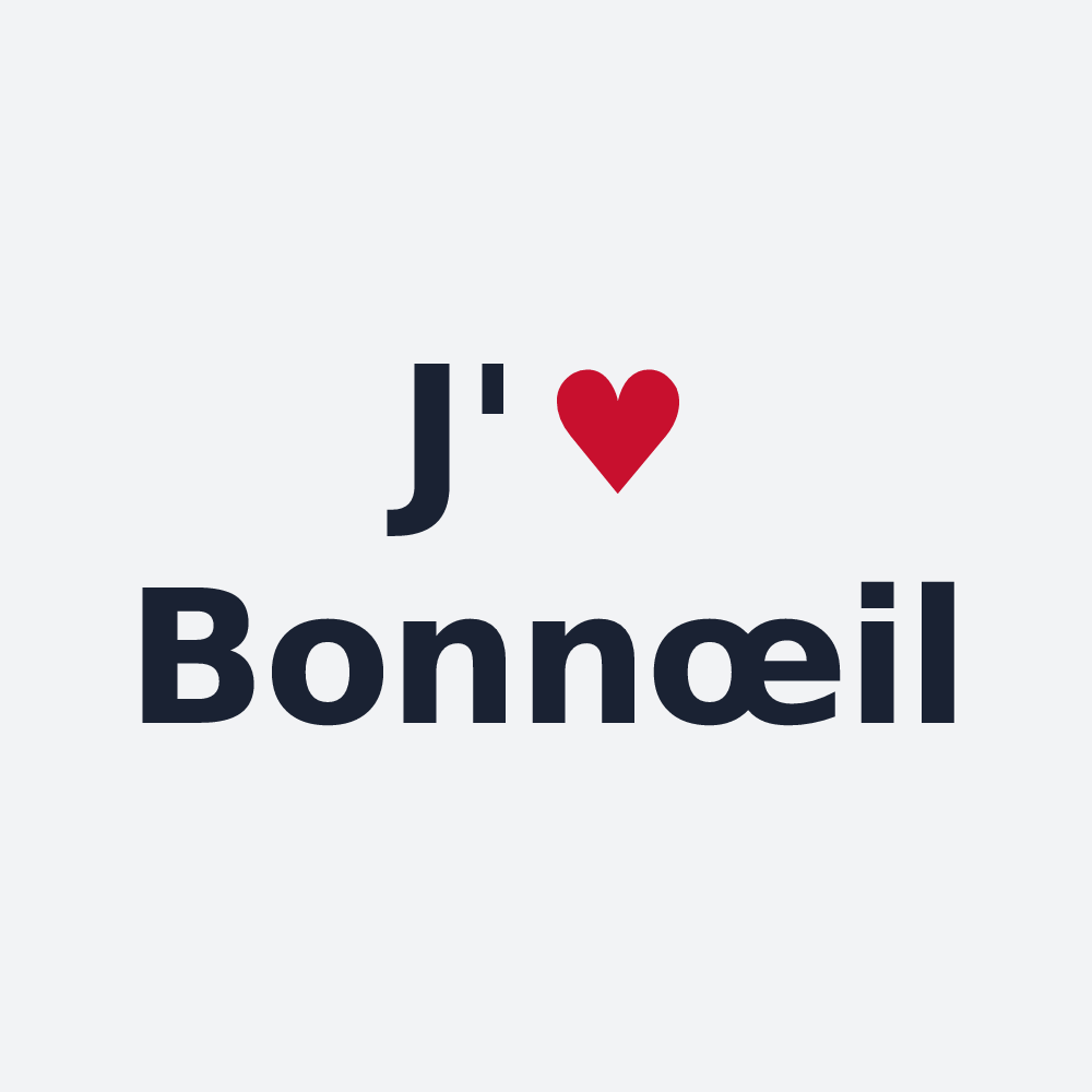 Poster personnalisé Bonnœil — design J'aime Bonnœil