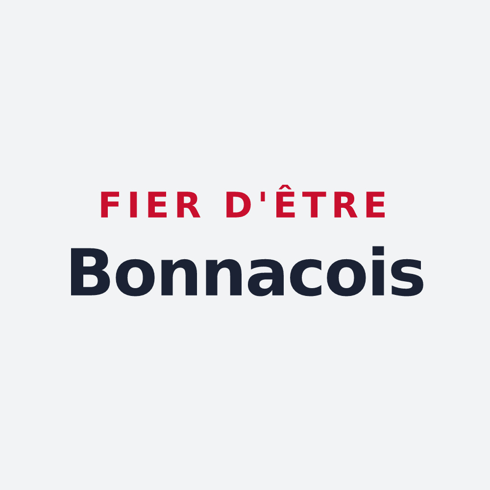 Poster « Fier d'être Bonnacois » — design pour Bonnac