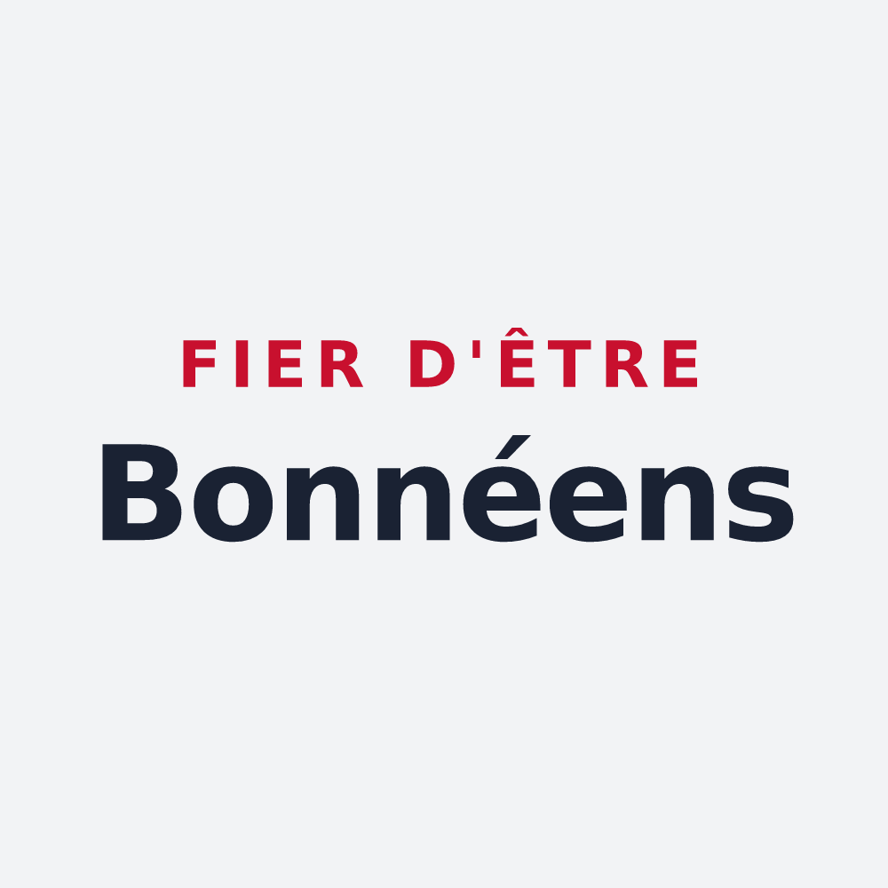 Poster « Fier d'être Bonnéens » — design pour Bonnée