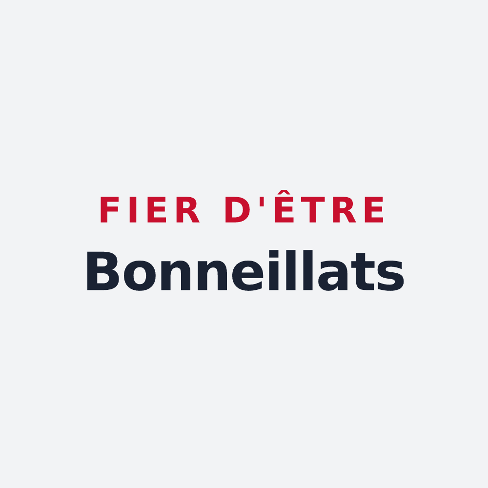 Poster « Fier d'être Bonneillats » — design pour Bonneil