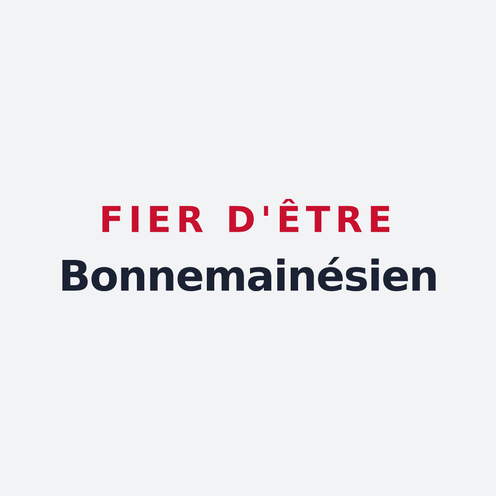 Poster « Fier d'être Bonnemainésien » — design pour Bonnemain