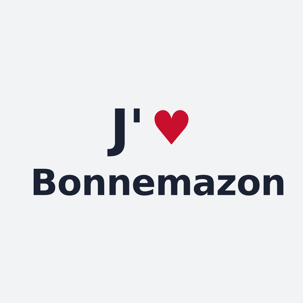 Poster personnalisé Bonnemazon — design J'aime Bonnemazon