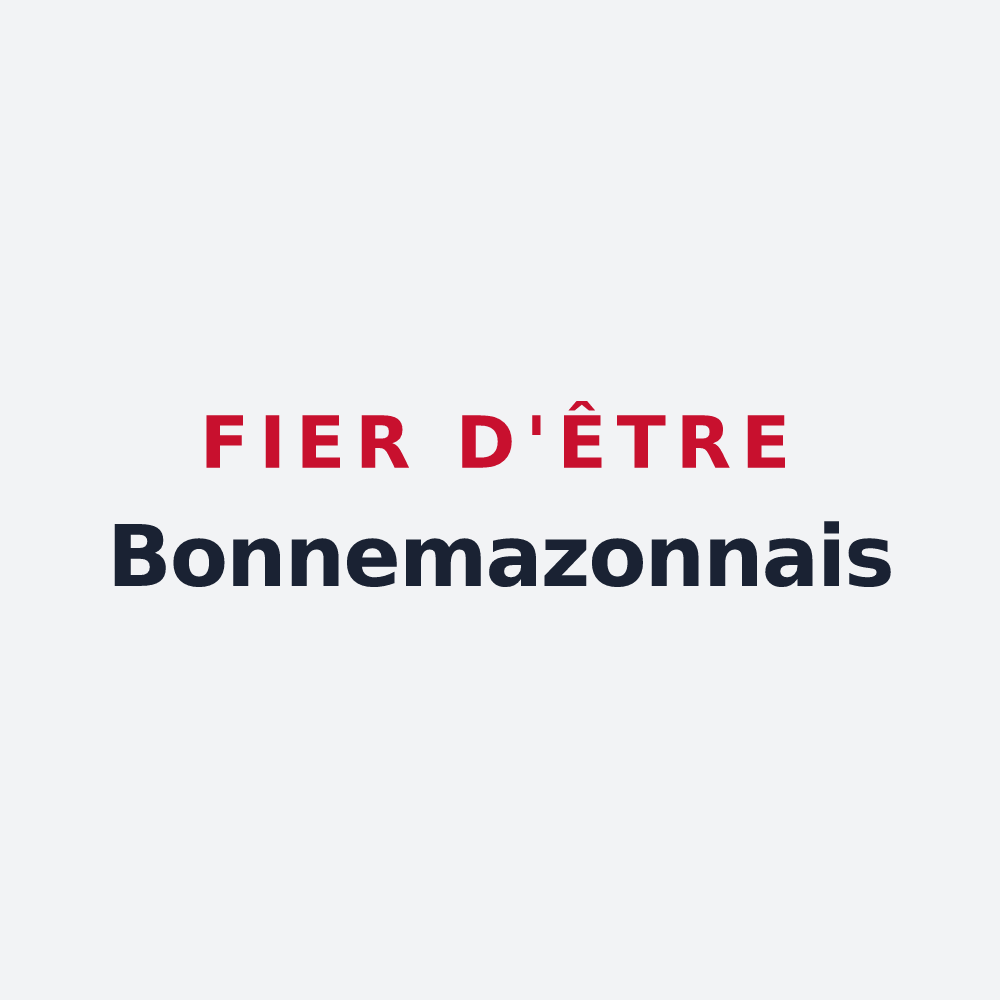Poster « Fier d'être Bonnemazonnais » — design pour Bonnemazon