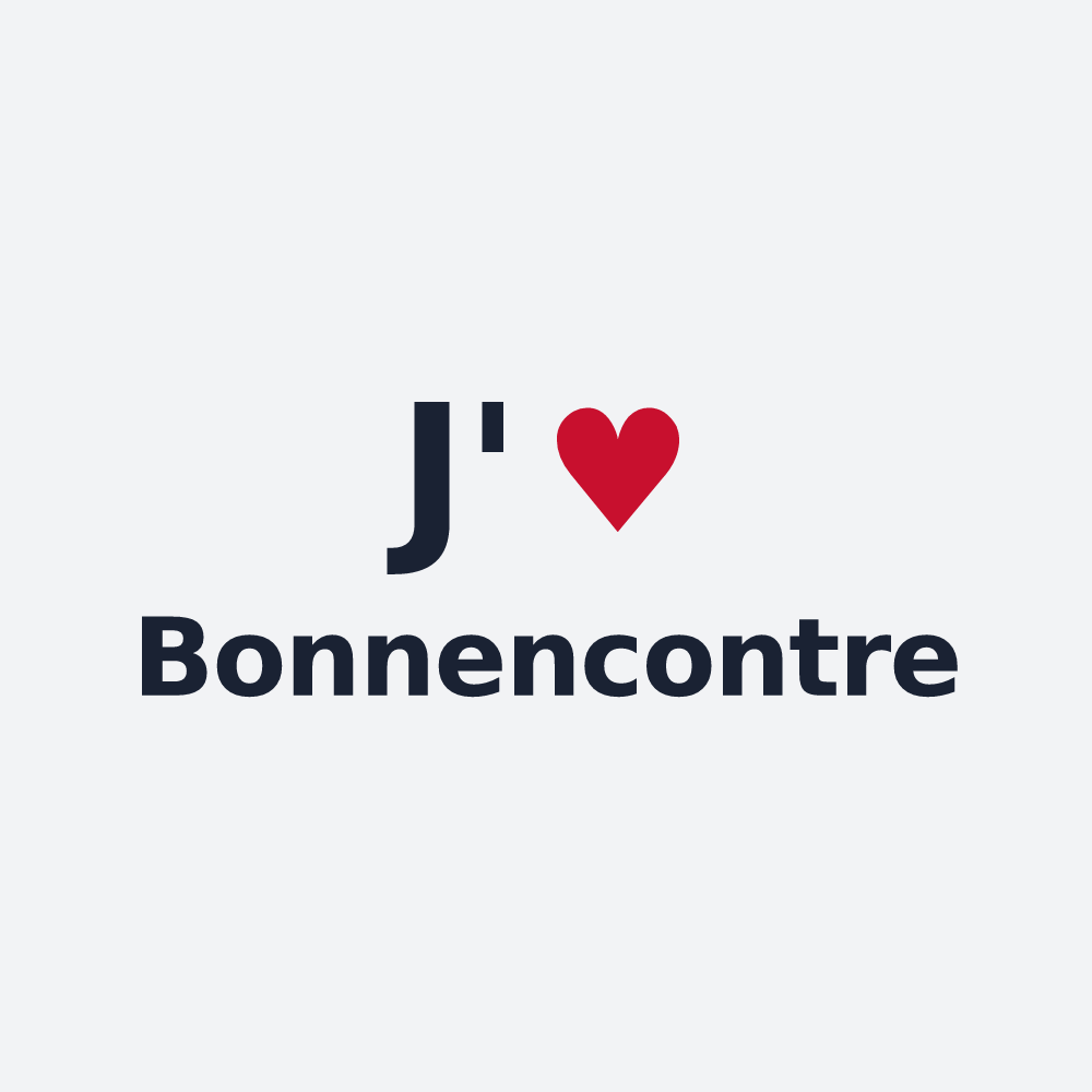 Poster personnalisé Bonnencontre — design J'aime Bonnencontre