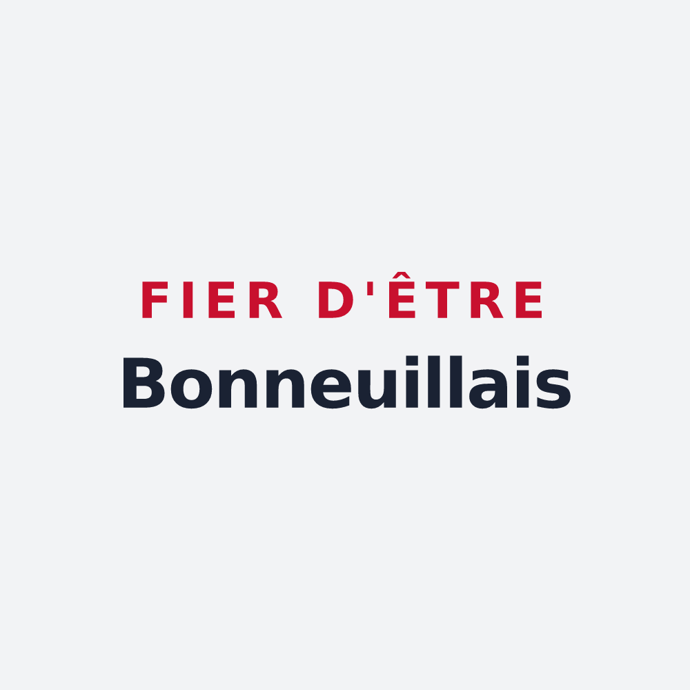 Poster « Fier d'être Bonneuillais » — design pour Bonneuil