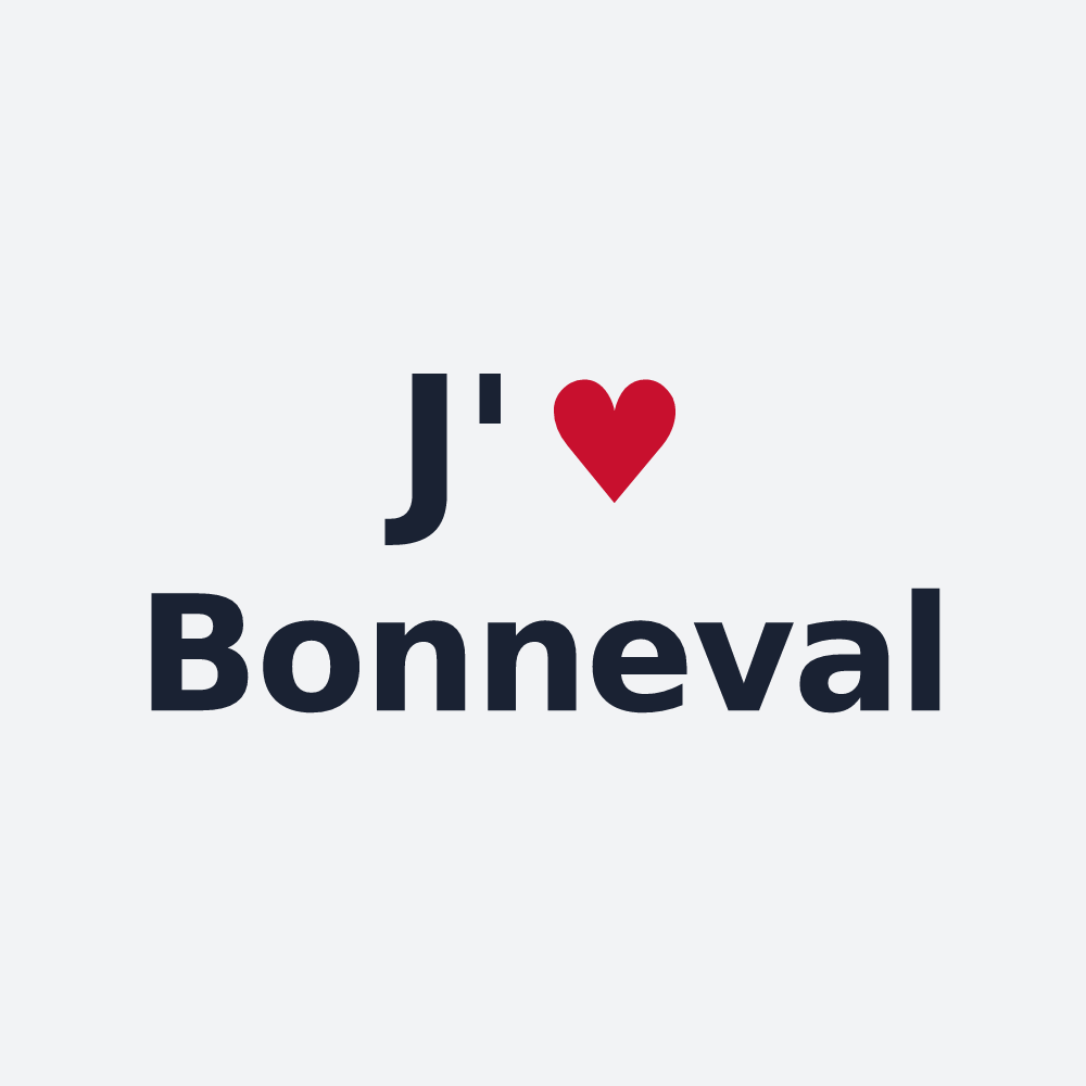 Poster personnalisé Bonneval — design J'aime Bonneval
