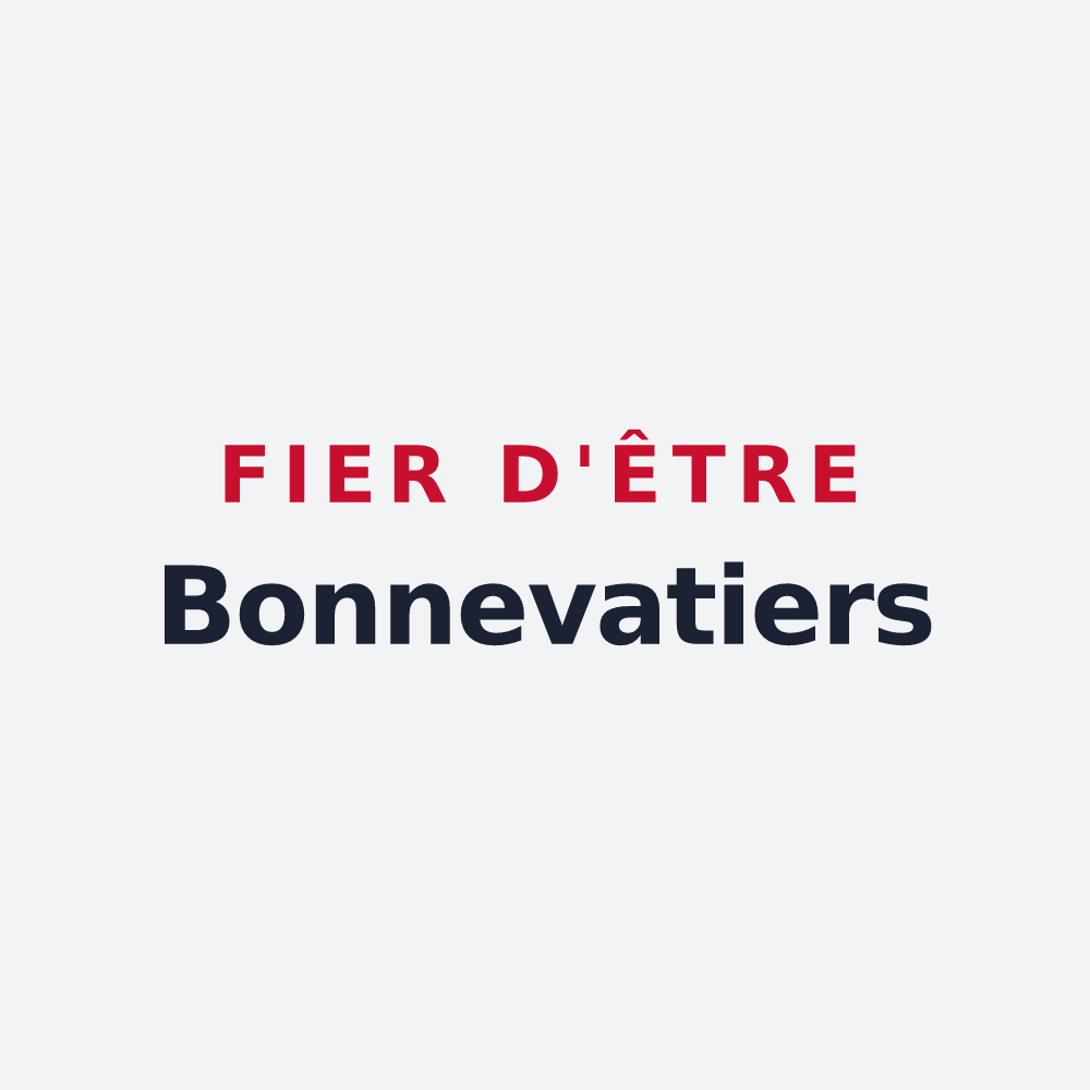 Poster « Fier d'être Bonnevatiers » — design pour Bonneveau