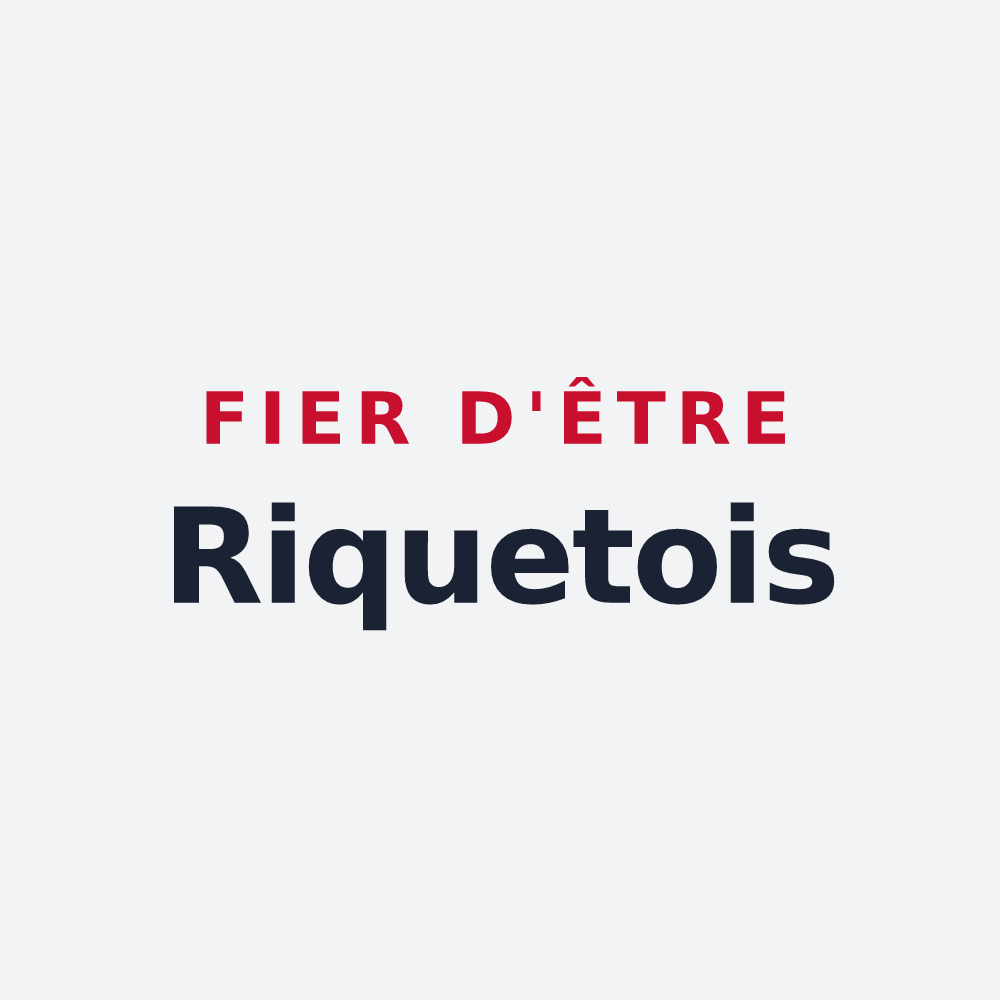Poster « Fier d'être Riquetois » — design pour Bonrepos-Riquet