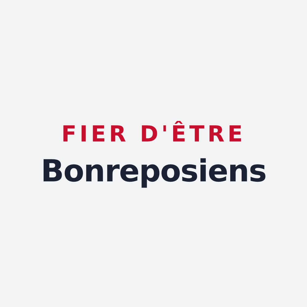 Poster « Fier d'être Bonreposiens » — design pour Bonrepos