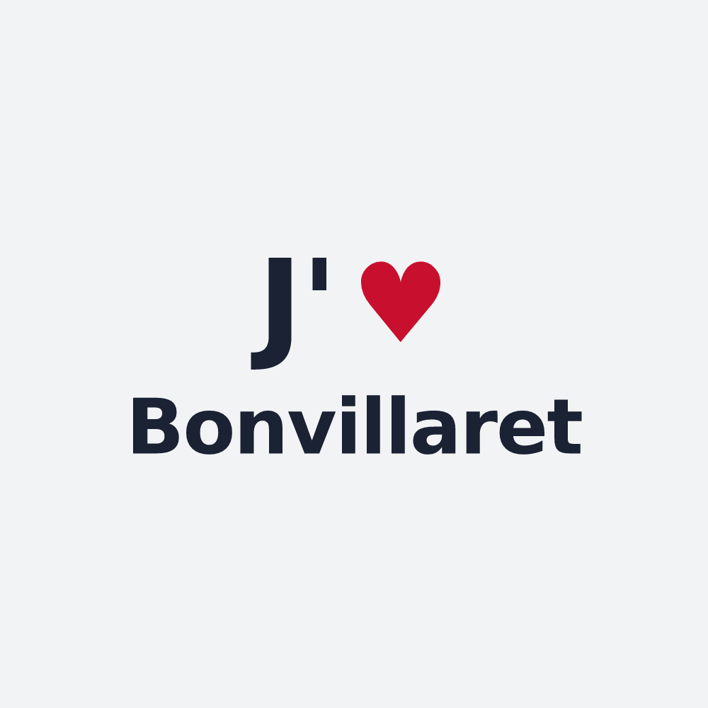Poster personnalisé Bonvillaret — design J'aime Bonvillaret