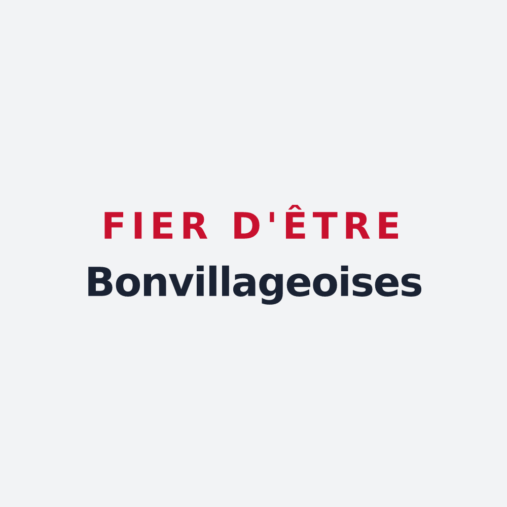 Poster « Fier d'être Bonvillageoises » — design pour Bonvillet