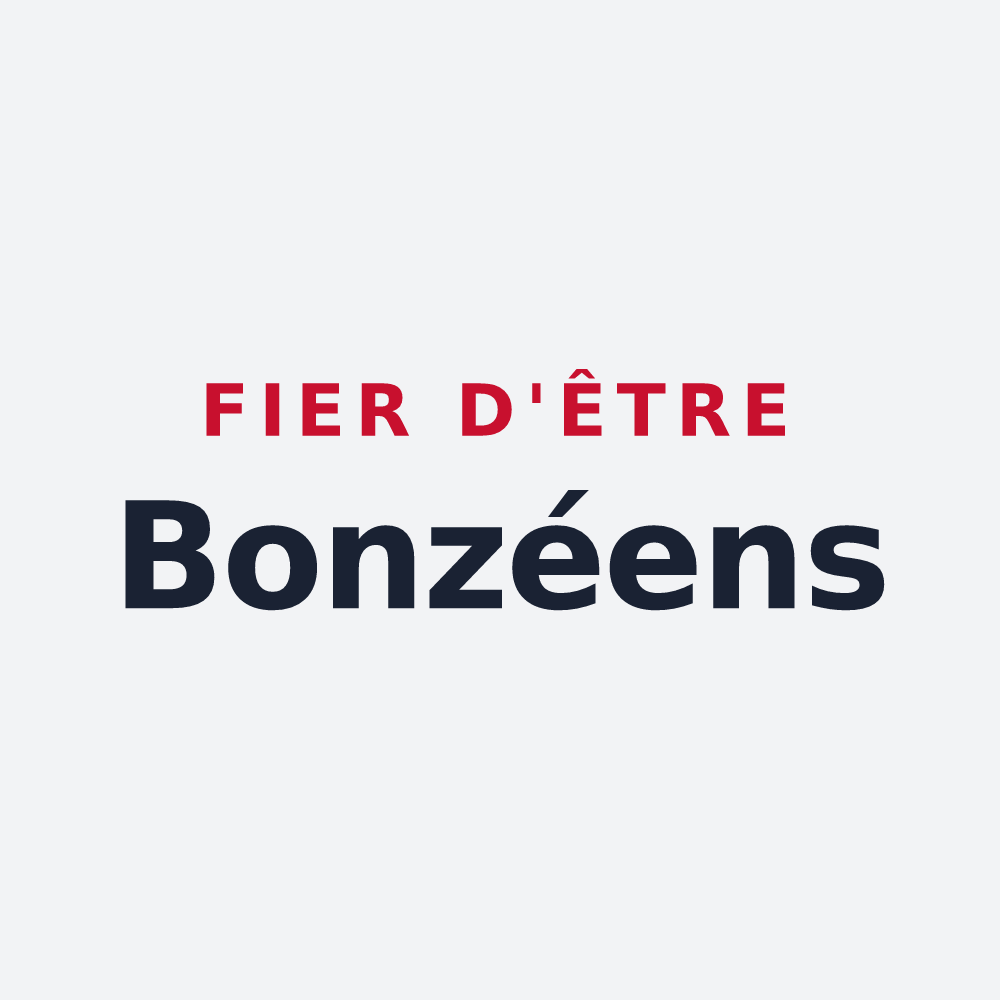 Poster « Fier d'être Bonzéens » — design pour Bonzée