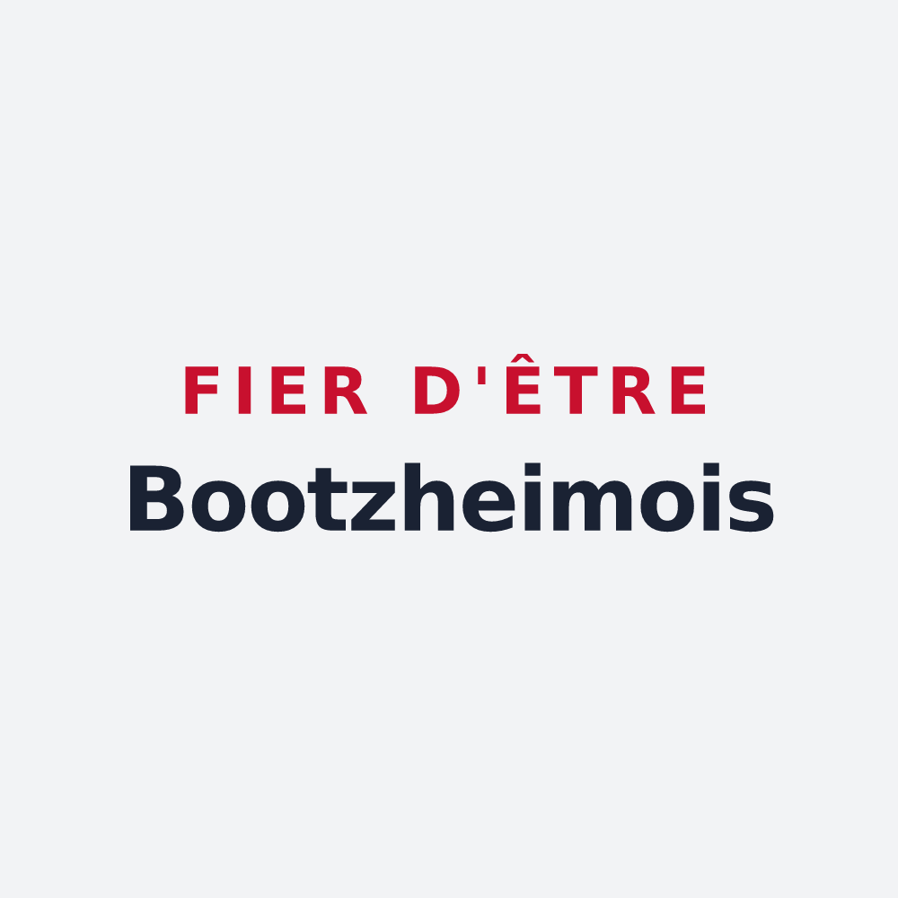 Poster « Fier d'être Bootzheimois » — design pour Bootzheim
