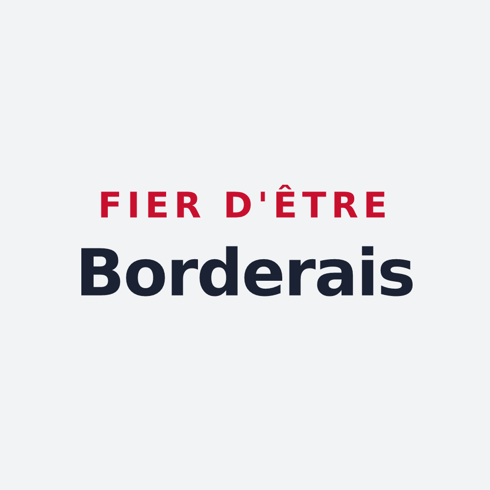Poster « Fier d'être Borderais » — design pour Bordères-sur-l'Échez