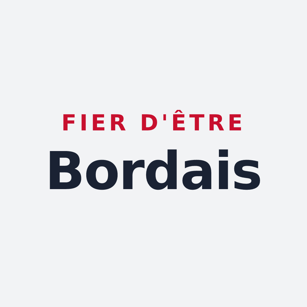 Poster « Fier d'être Bordais » — design pour Bordes