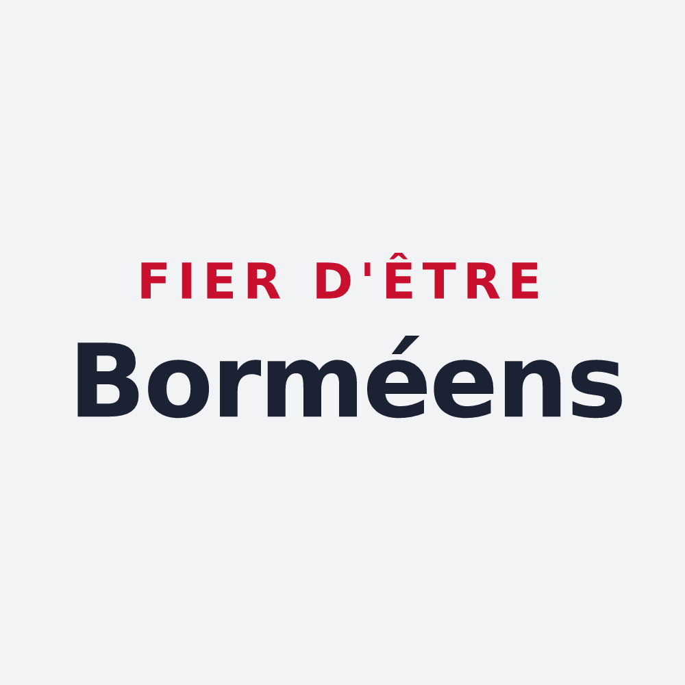 Poster « Fier d'être Borméens » — design pour Bormes-les-Mimosas