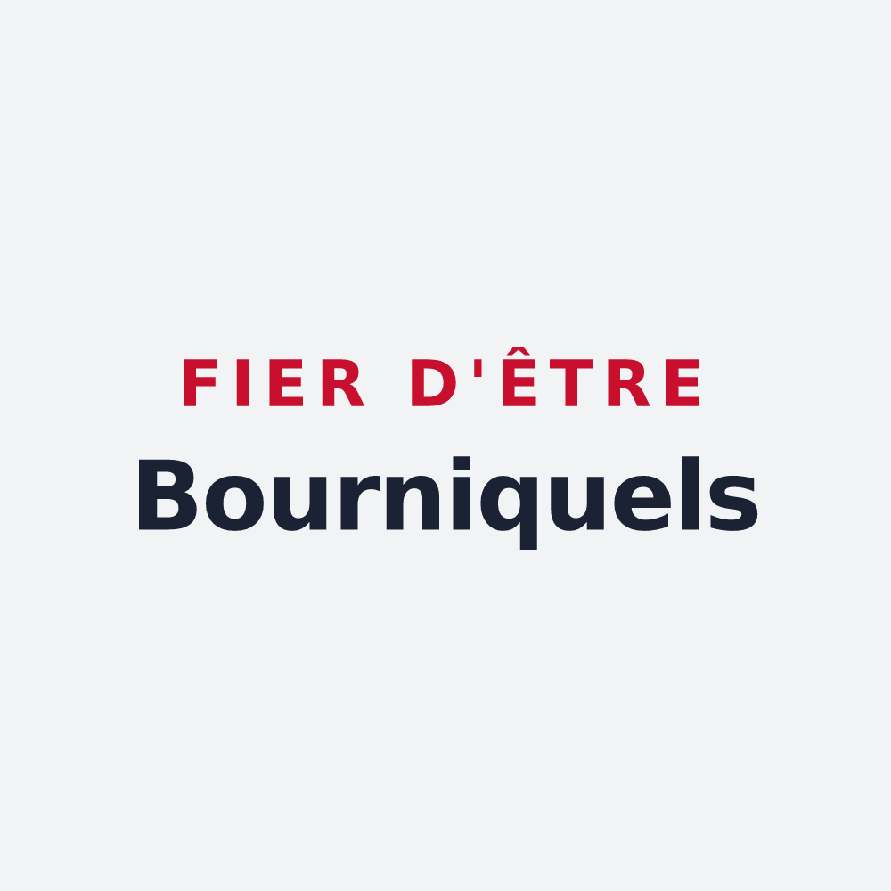 Poster « Fier d'être Bourniquels » — design pour Borne