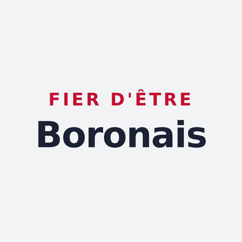 Poster « Fier d'être Boronais » — design pour Boron
