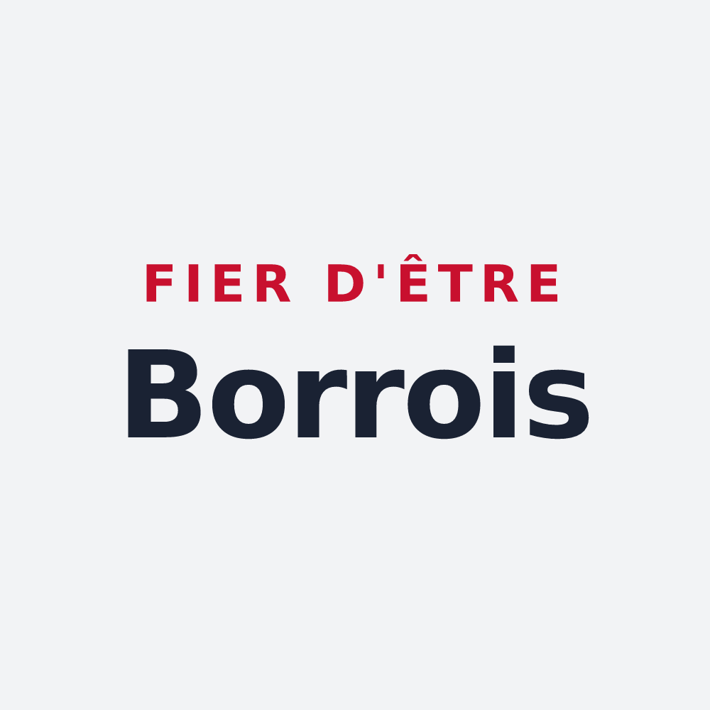 Poster « Fier d'être Borrois » — design pour Borre