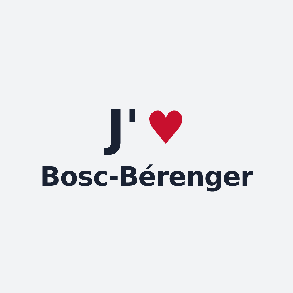 Poster personnalisé Bosc-Bérenger — design J'aime Bosc-Bérenger