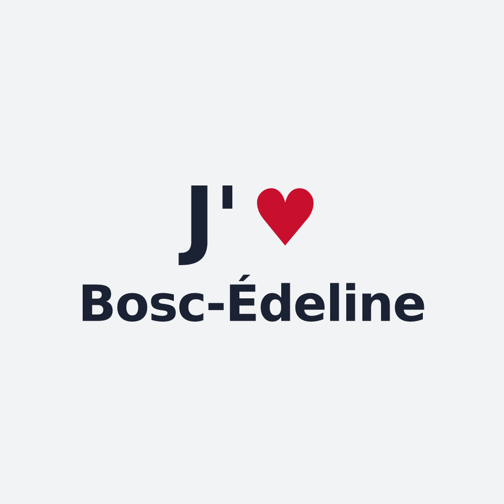 Poster personnalisé Bosc-Édeline — design J'aime Bosc-Édeline