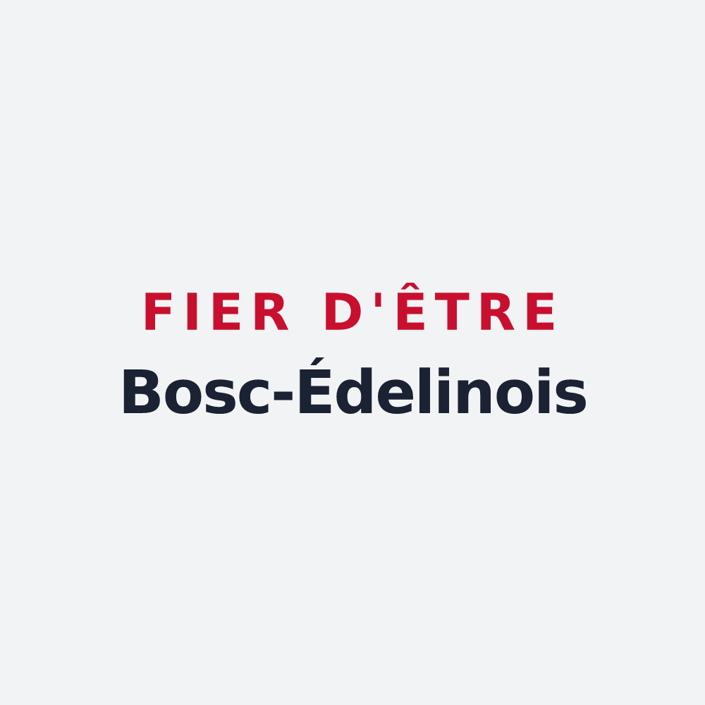 Poster « Fier d'être Bosc-Édelinois » — design pour Bosc-Édeline