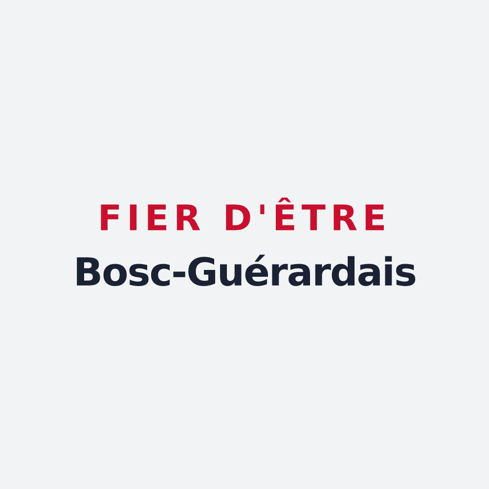 Poster « Fier d'être Bosc-Guérardais » — design pour Bosc-Guérard-Saint-Adrien