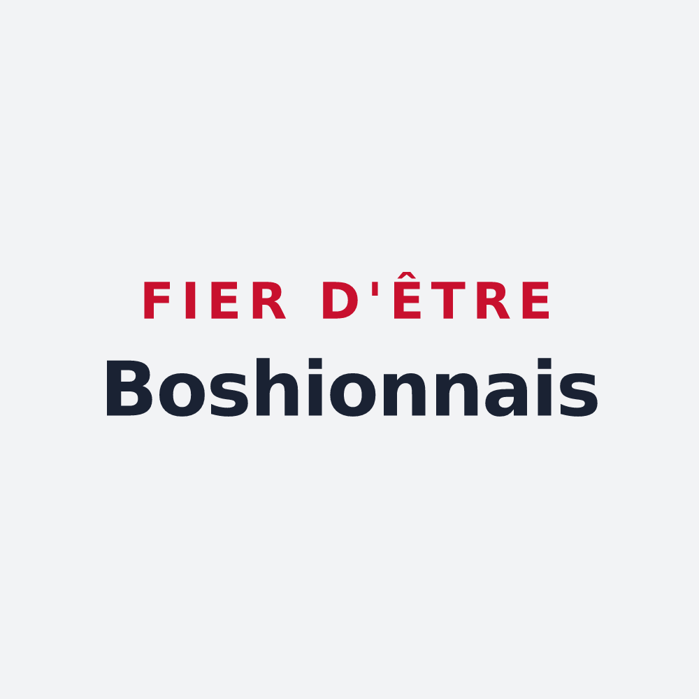 Poster « Fier d'être Boshionnais » — design pour Bosc-Hyons