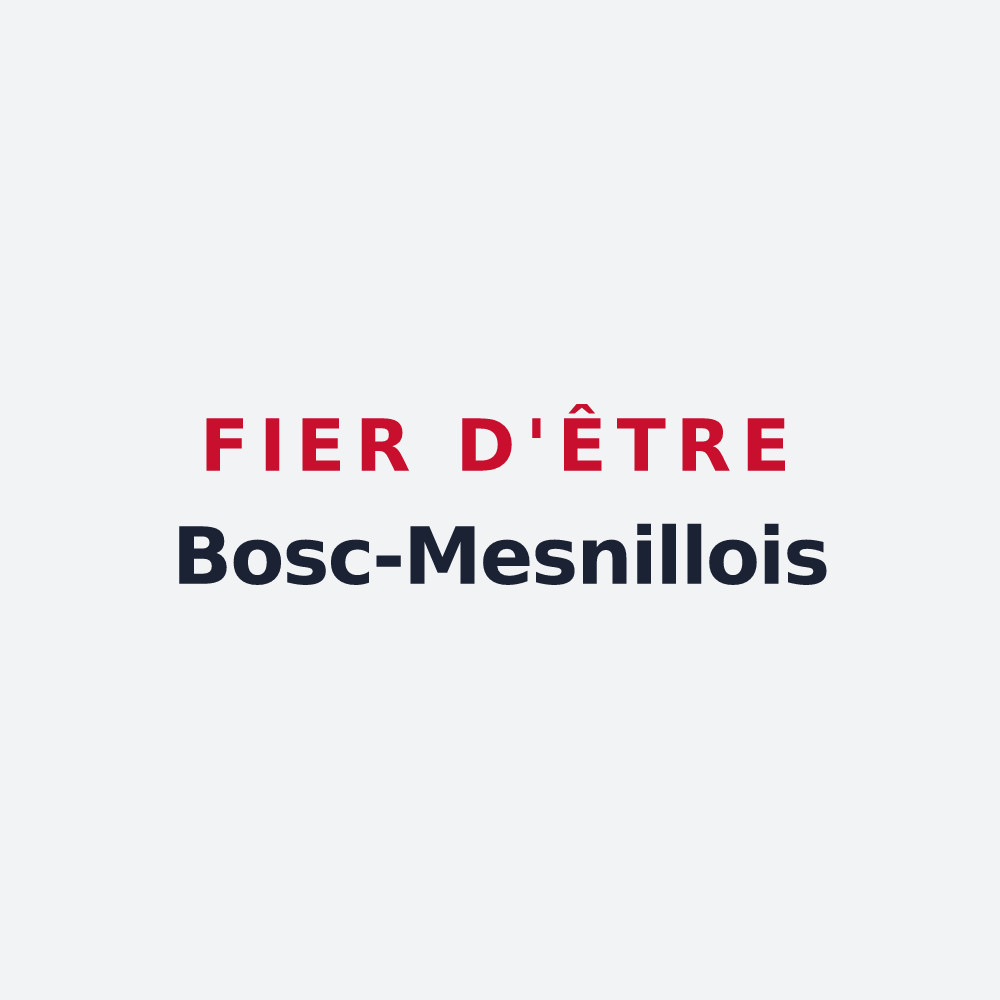 Poster « Fier d'être Bosc-Mesnillois » — design pour Bosc-Mesnil