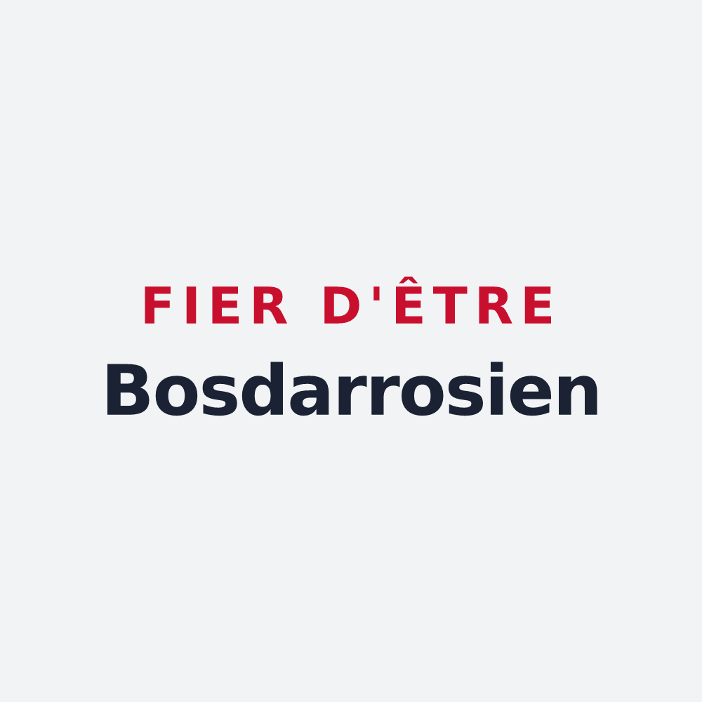Poster « Fier d'être Bosdarrosien » — design pour Bosdarros